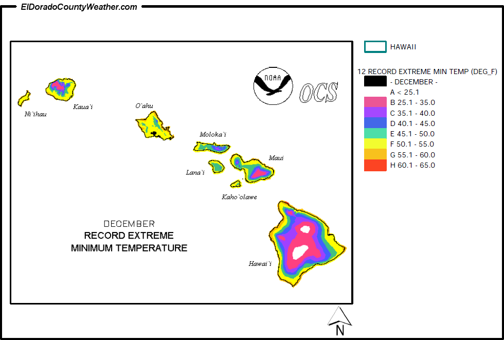 Alaska December Mean Daily Maximum Temperature